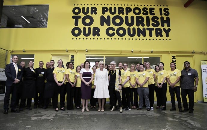 OzHarvest touched by Royalty with a visit from Her Royal Highness to food rescue headquarters