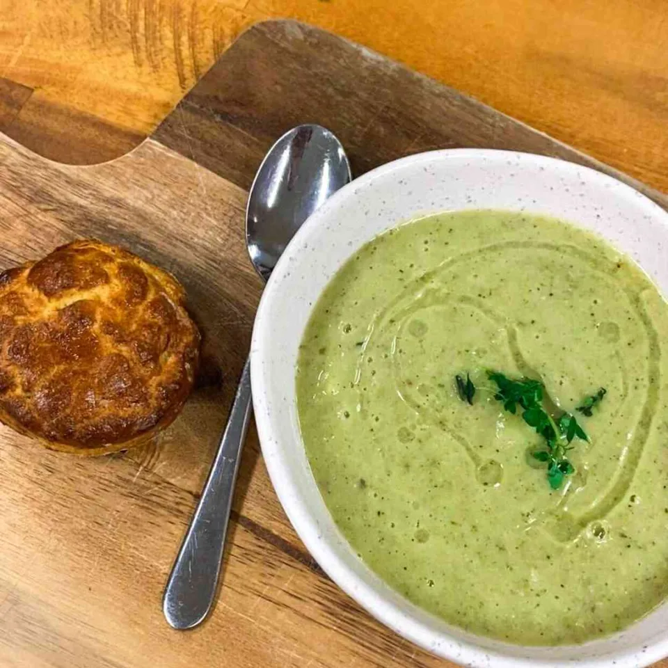 Floppy Broccoli Soup and Scones Recipe