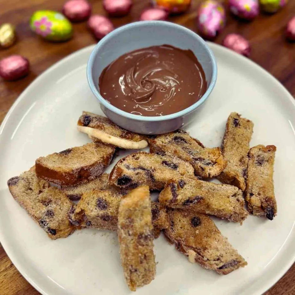 Hot Cross Bun Churros Recipe