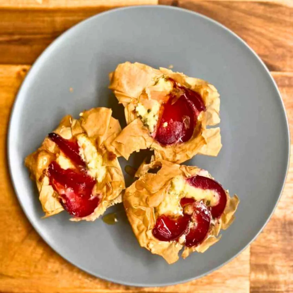 Leftover Plum Cheese Tart Recipe