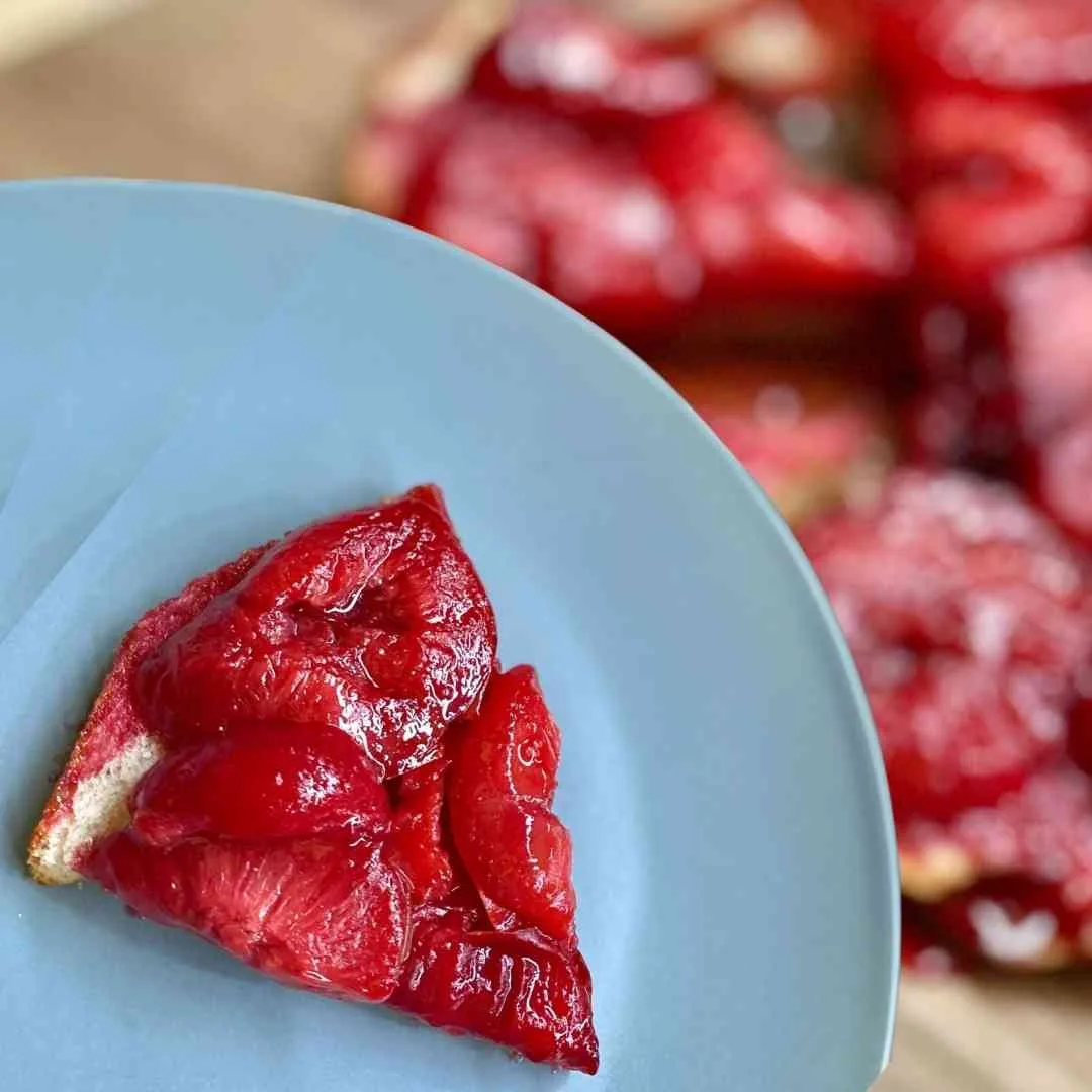 Leftover Plum Tarte Tatin