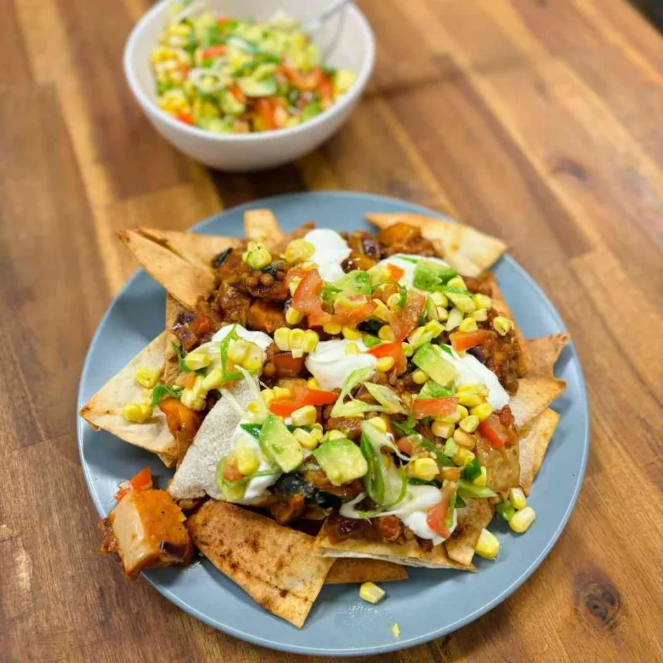 Leftover Veg Nachos Recipe